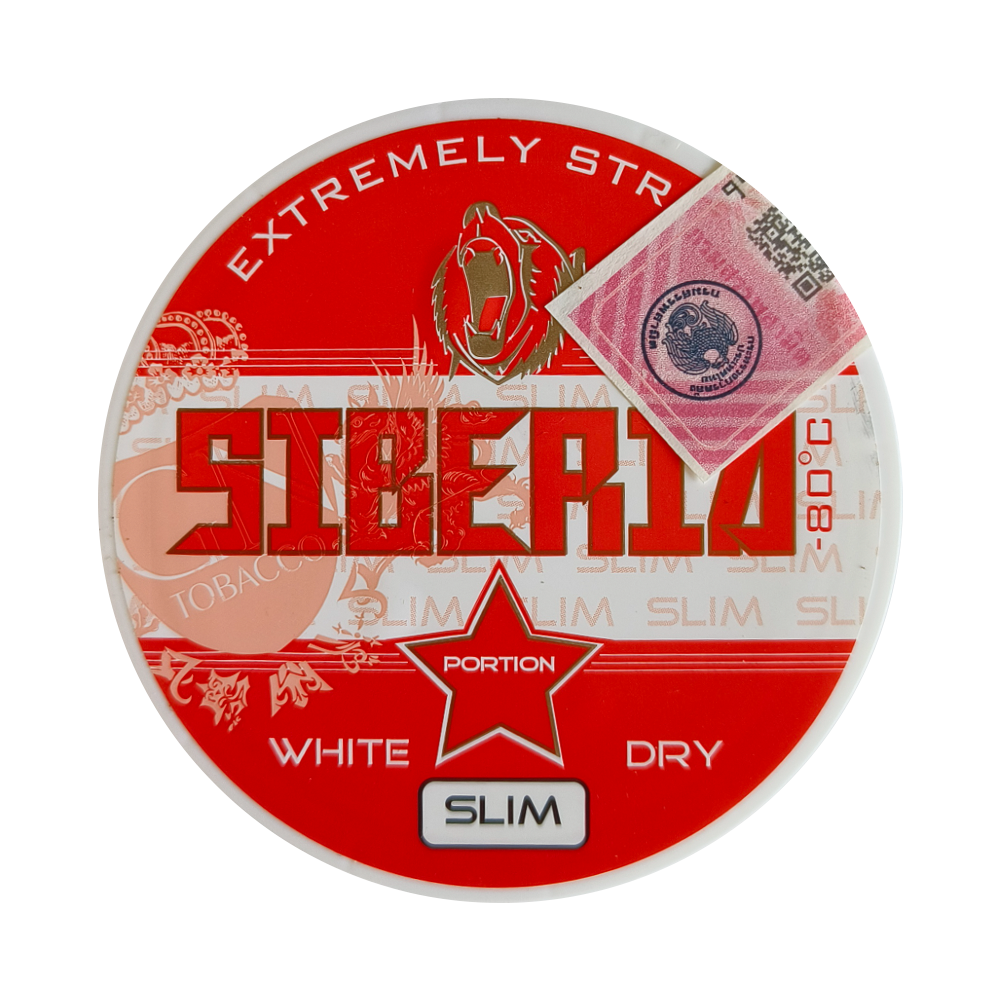 SIBERIA -80℃ "Red" SLIM White Dry portion 15gr